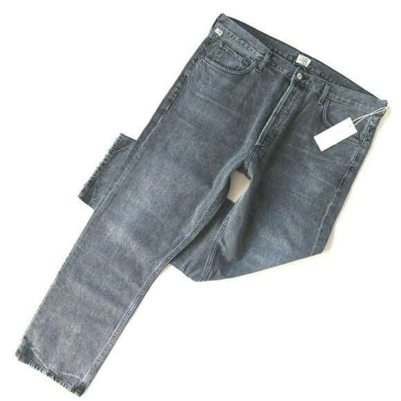 NWT Citizens of Humanity Charlotte in Grayscale High Rise Straight Jeans 32 $278
